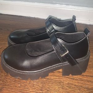 Platform Buckle Mary Janes